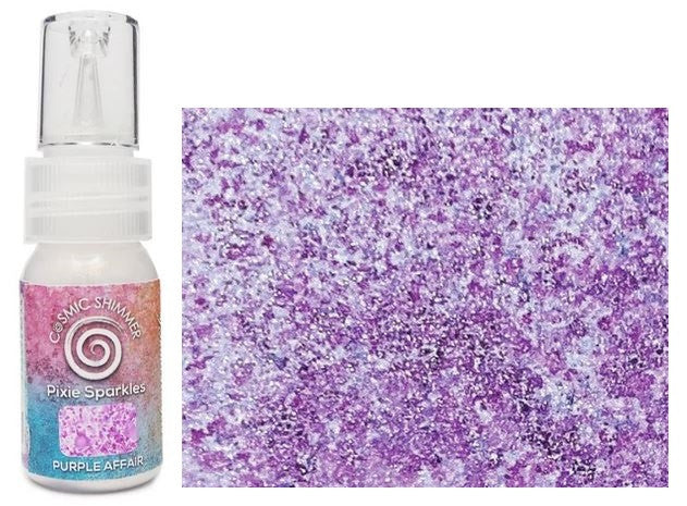 Creatieve uitingen Kosmische Shimmer Pixie Sparkles Purple Affair