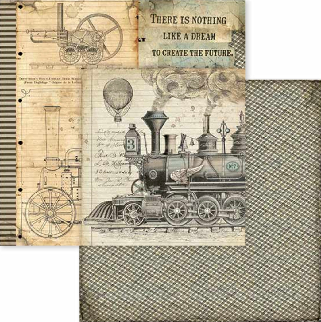 Stamperia Voyages Fantastiques 12” x 12” Paper Pack