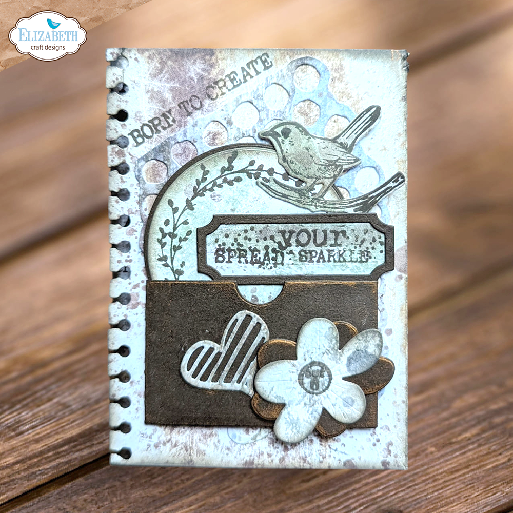 Elizabeth Craft Designs Artist Trading Coin Stamp Set