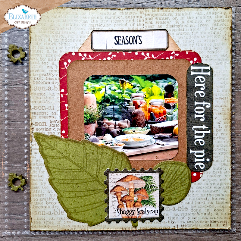 Elizabeth Craft Designs Seasonal Words and Leaves Stamp & Die Set