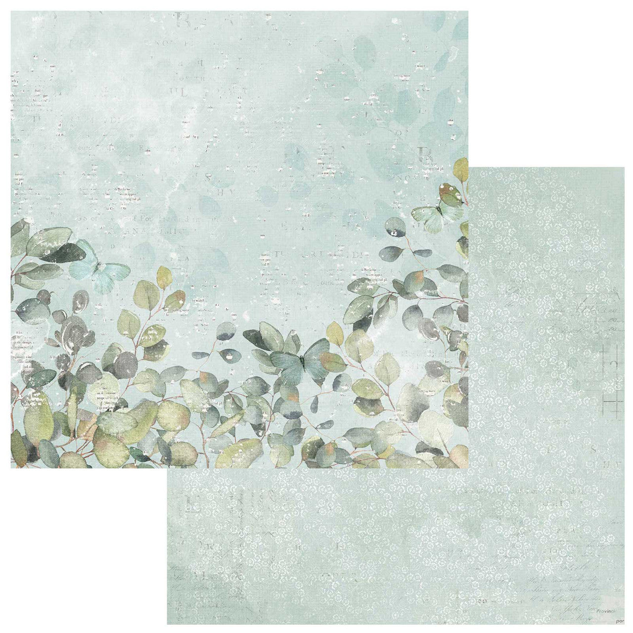 Paquete de papel de colección 49 y Market Color Swatch Eucalyptus 12 x 12