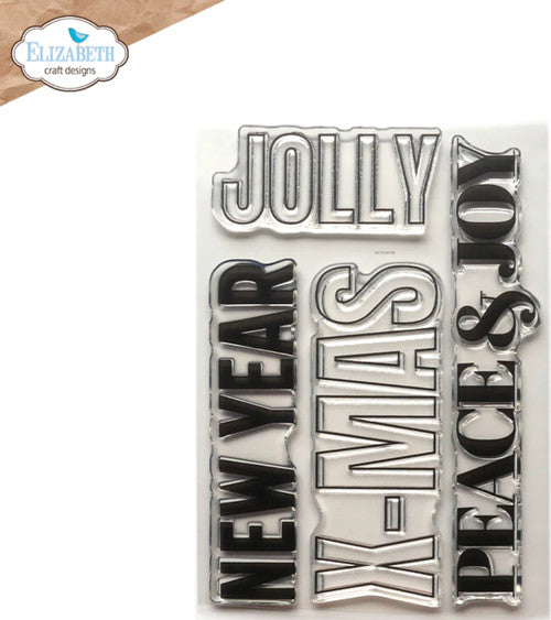 Elizabeth Craft Designs Peace & Joy Stamp