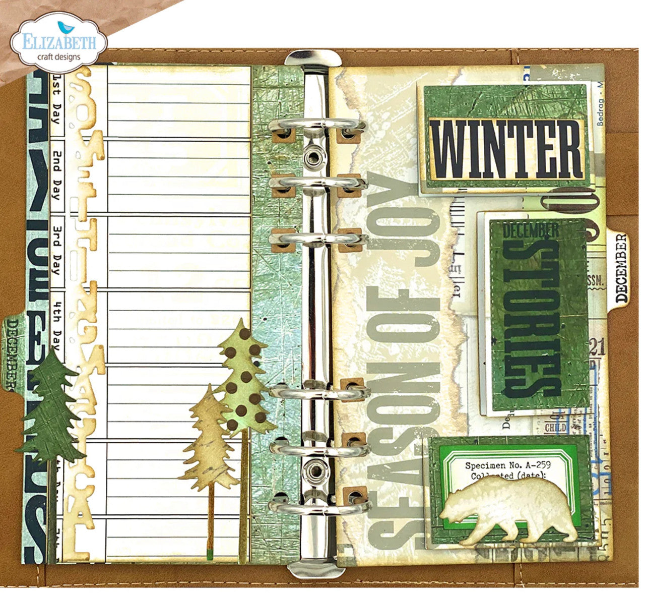 Elizabeth Craft Designs Sidekick Essentials 22: Ventana Página 1 Juego de troqueles de metal