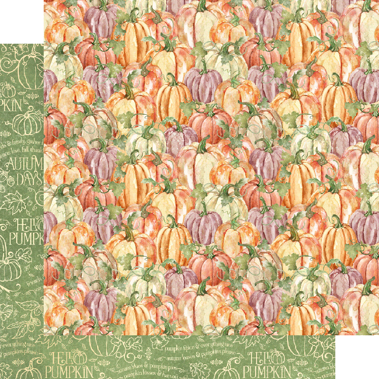 Paquete de colección Graphic 45 Hello Pumpkin 12x12 con pegatinas