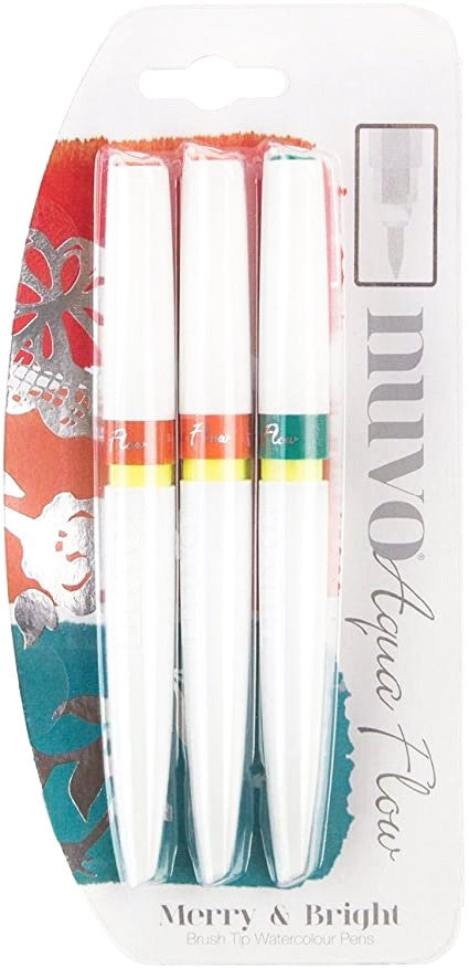 Bolígrafos Nuvo Aqua Flow alegres y brillantes