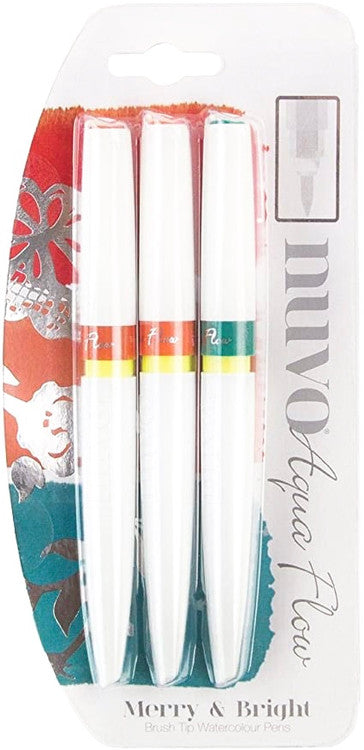 Bolígrafos Nuvo Aqua Flow alegres y brillantes