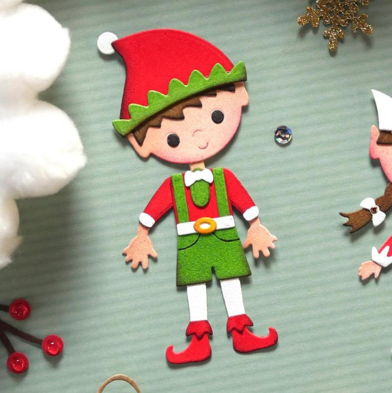 Elizabeth Craft Designs Holiday Elf Die Set - Zijn
