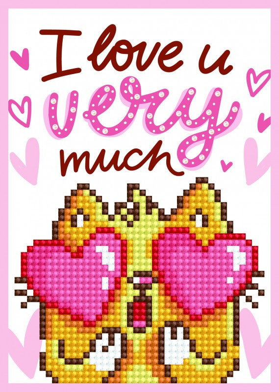 Diamond Dotz te amo Tarjetas de felicitación