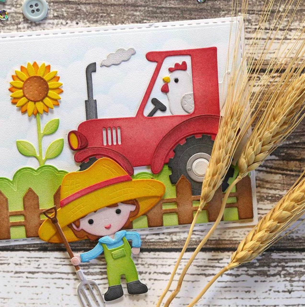 Juego de troqueles de granjero Elizabeth Craft