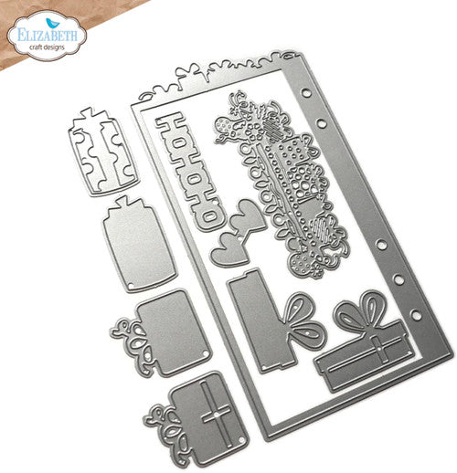 Elizabeth Craft Designs Sidekick Essentials 24: Juego de troqueles de metal con página de regalo