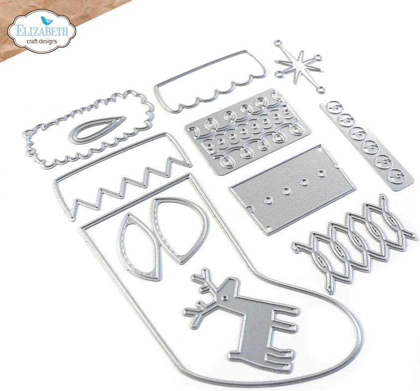 Elizabeth Craft Designs Kerstkousstansenset