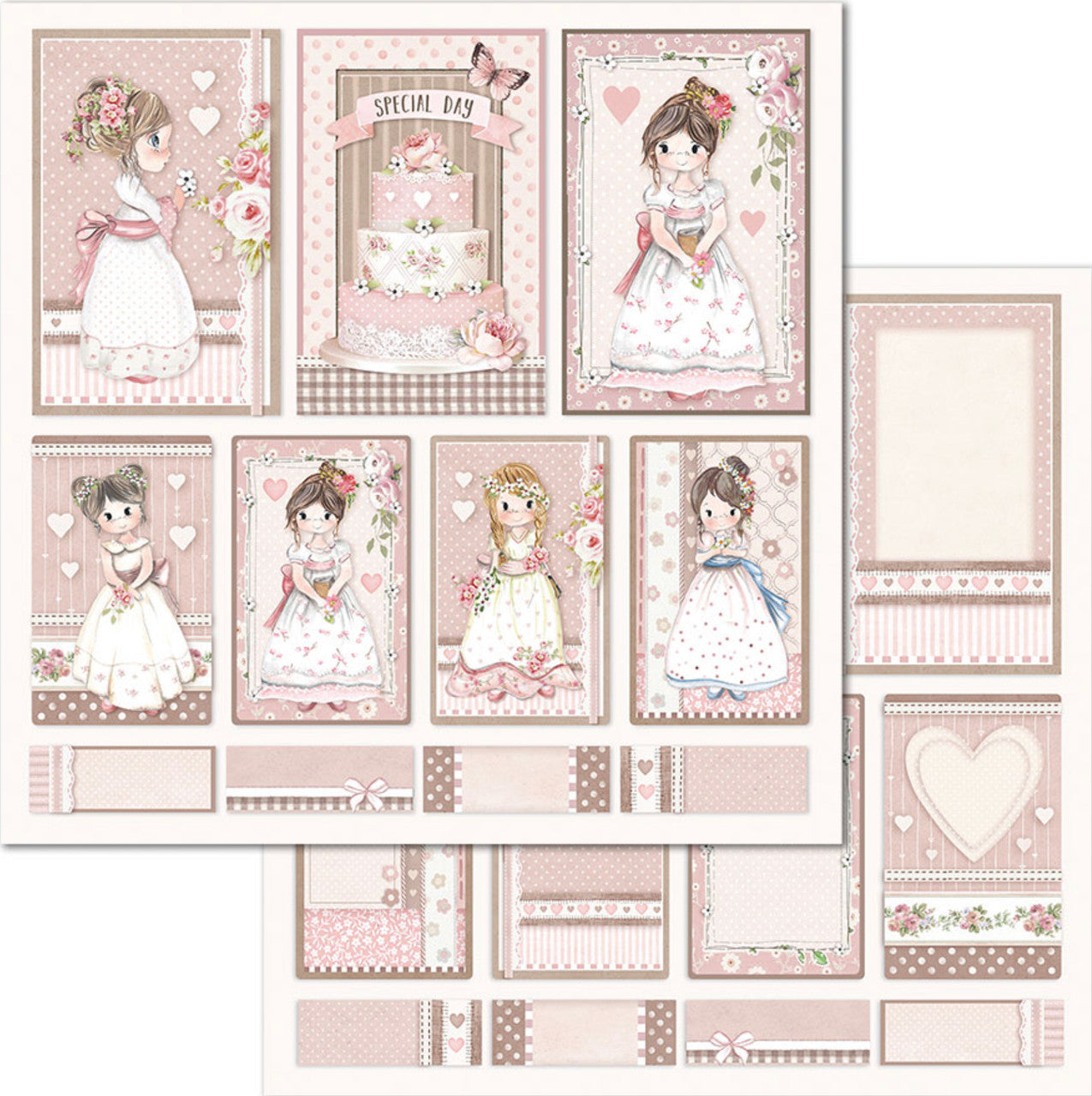 Paquete de papel Stamperia Niña Pequeña 12" x 12"