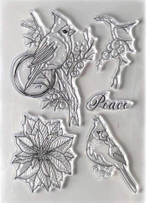 Elizabeth Craft Designs Birds of Peace-stempelset