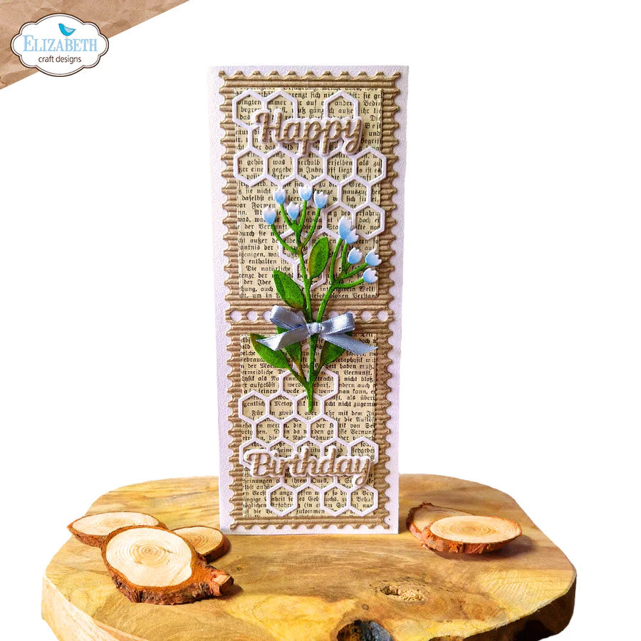 Elizabeth Craft Designs Juego de troqueles con flores de tallo Everyday Elements