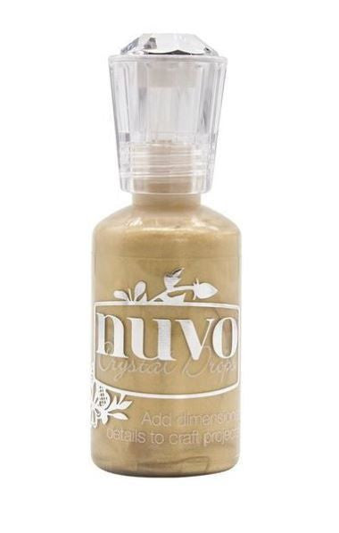Nuvo mosterdgoud metallic kristallen druppels