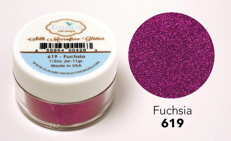 Elizabeth Craft Designs Silk Microfine Glitter - Fuchsia 0.5oz