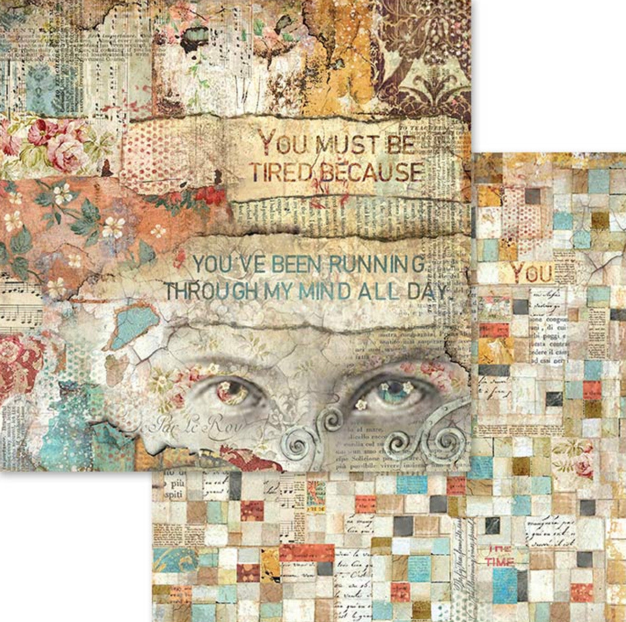 Stamperia Time Is An Illusion Paper Pack 12 x 12