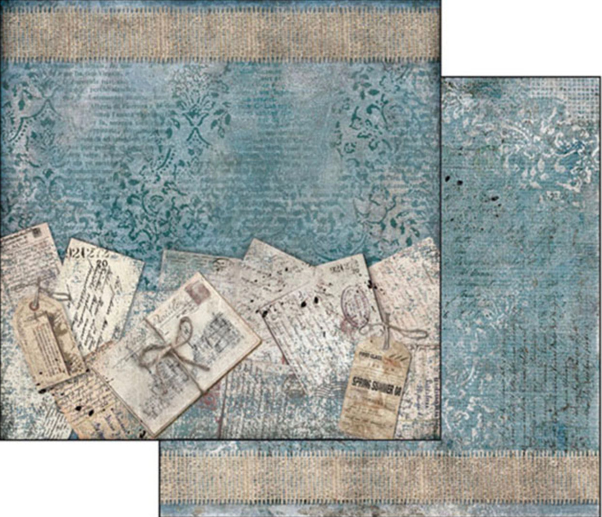 Paquete de papel Stamperia Blues 12" x 12"