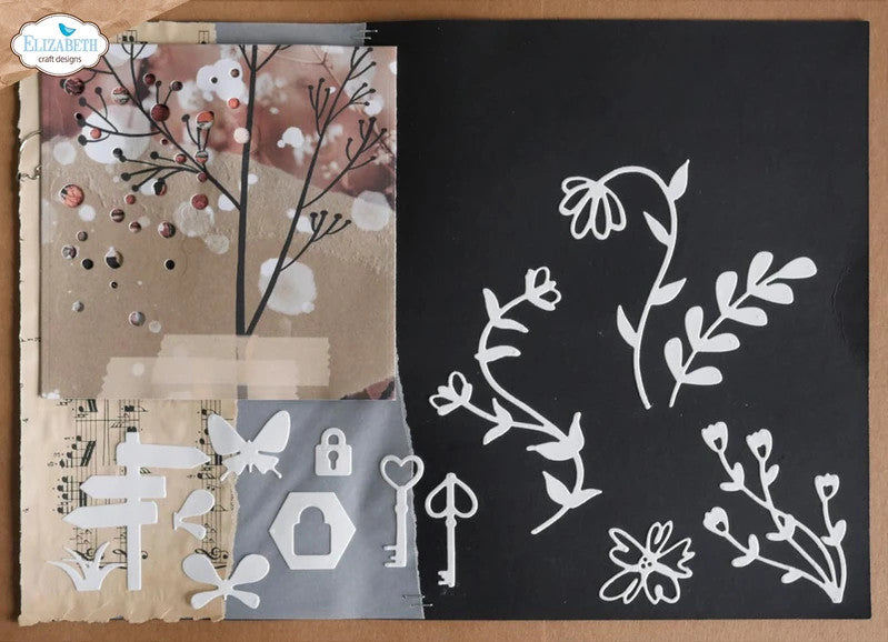 Troquel Elizabeth Craft Flores Burbuja
