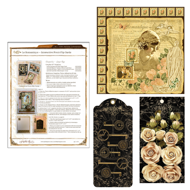 Gráfico 45 Enero 2020 Le Romantique Kit de Tarjetas Mensuales Volumen 1