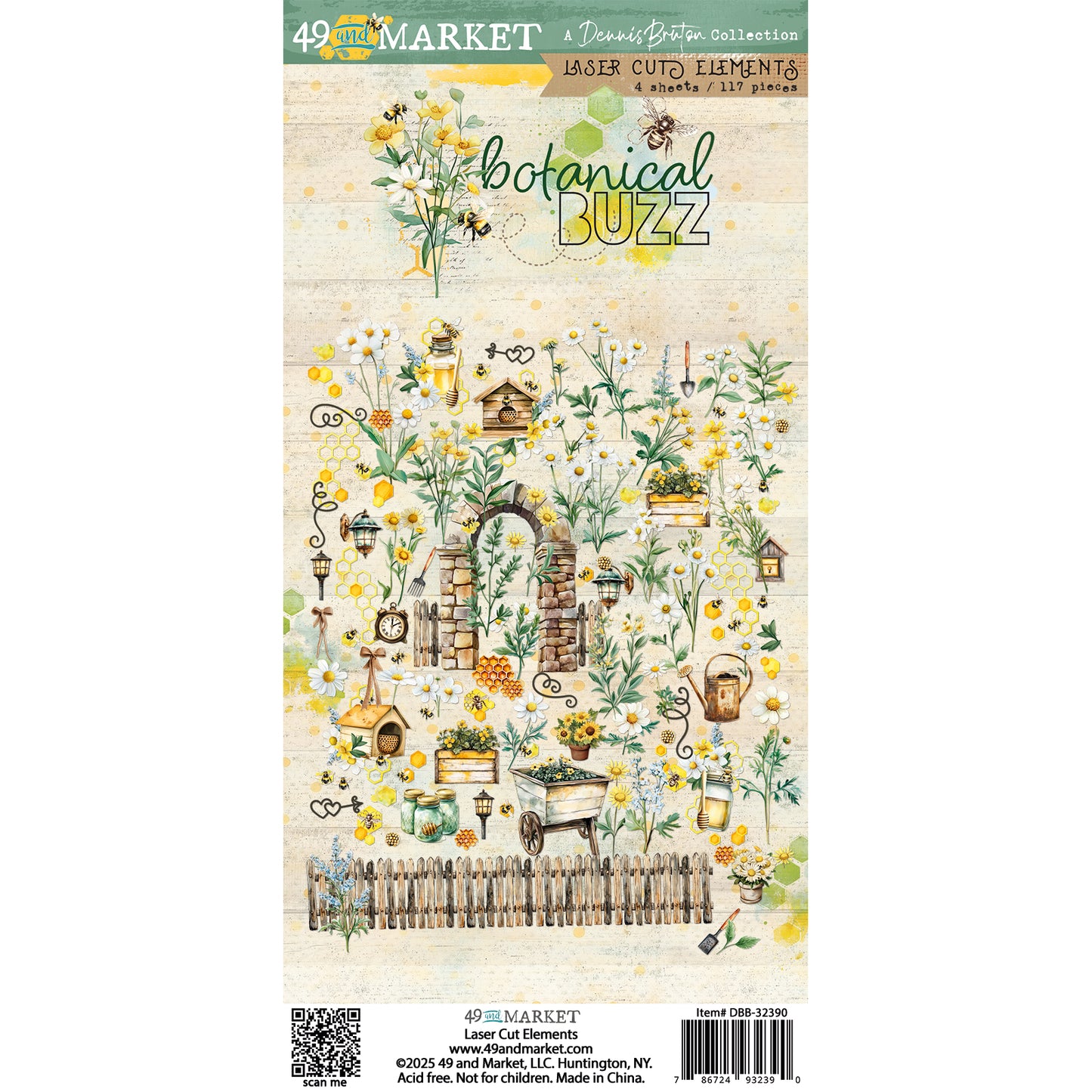 49 & Market Botanical Buzz Laser Cut Elements