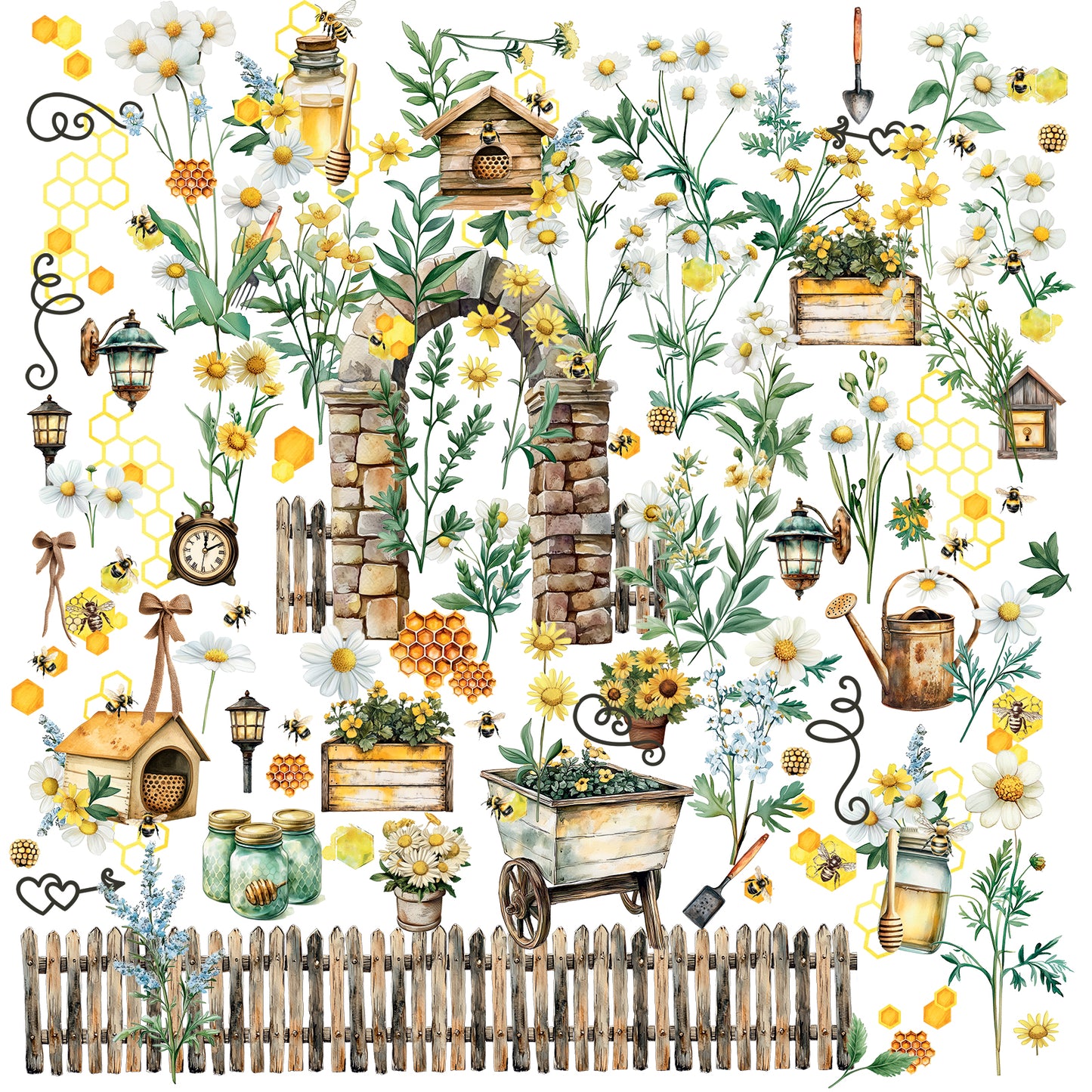 49 & Market Botanical Buzz Laser Cut Elements