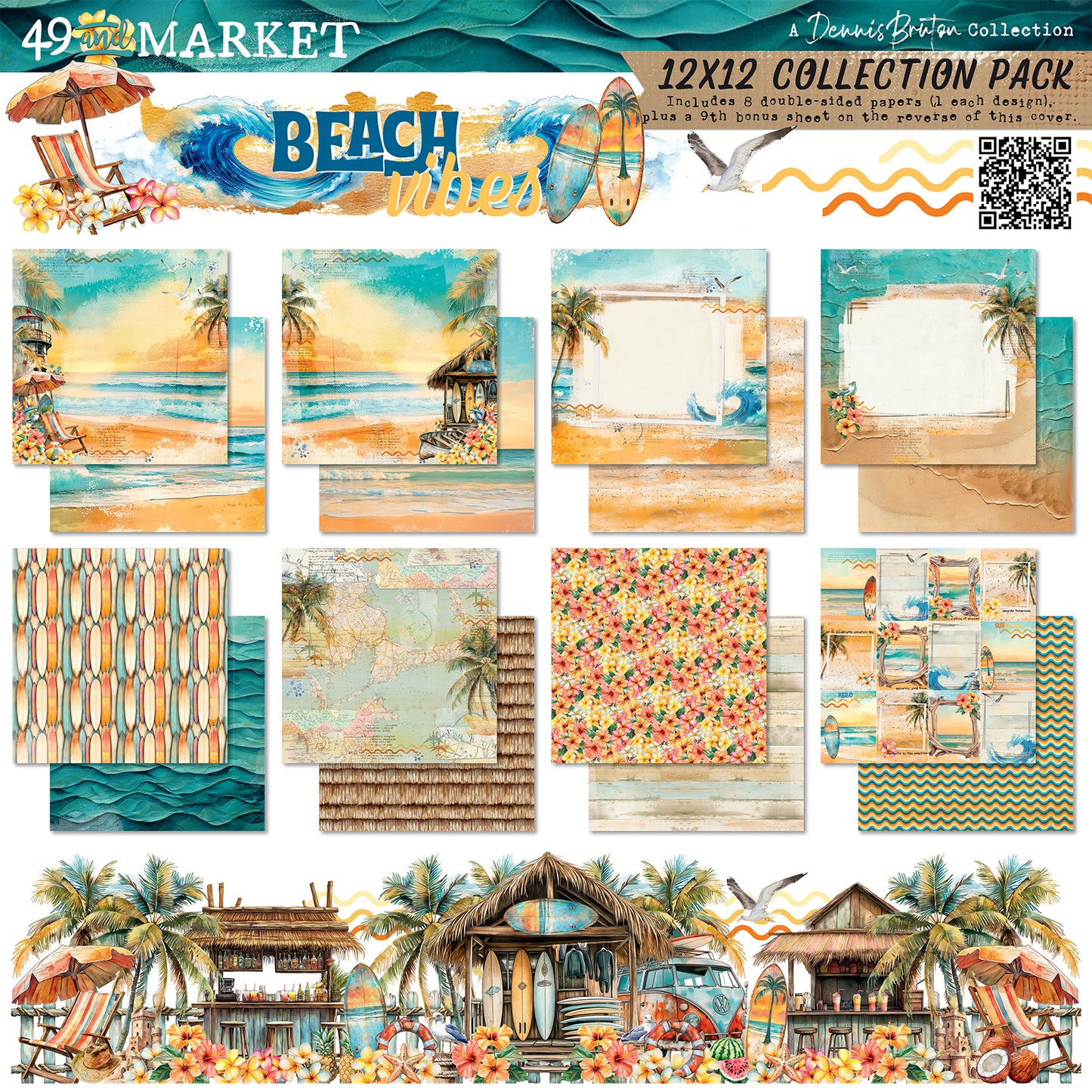 49 & Market Beach Vibes 12x12 Collection Pack