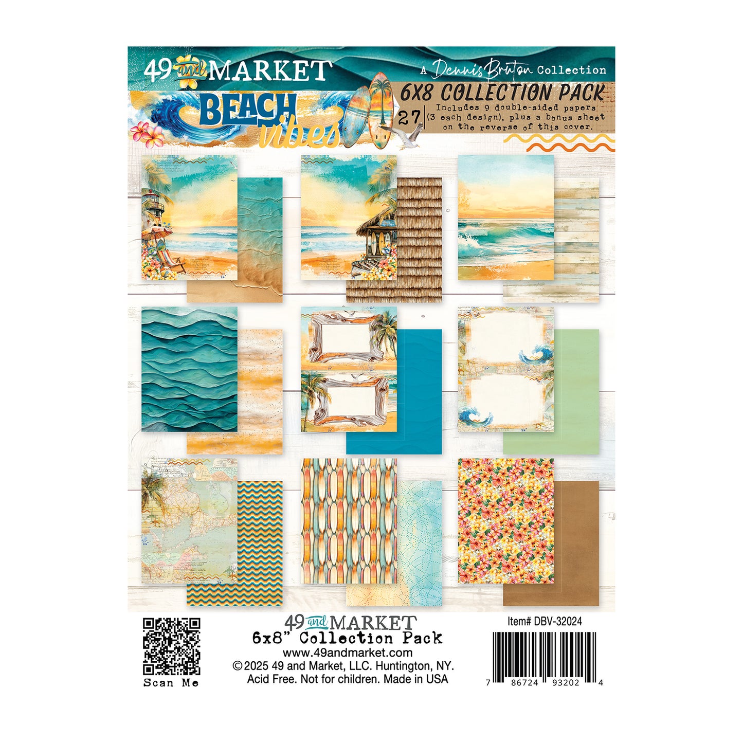 49 & Market Beach Vibes 6 x 8 Collection Pack