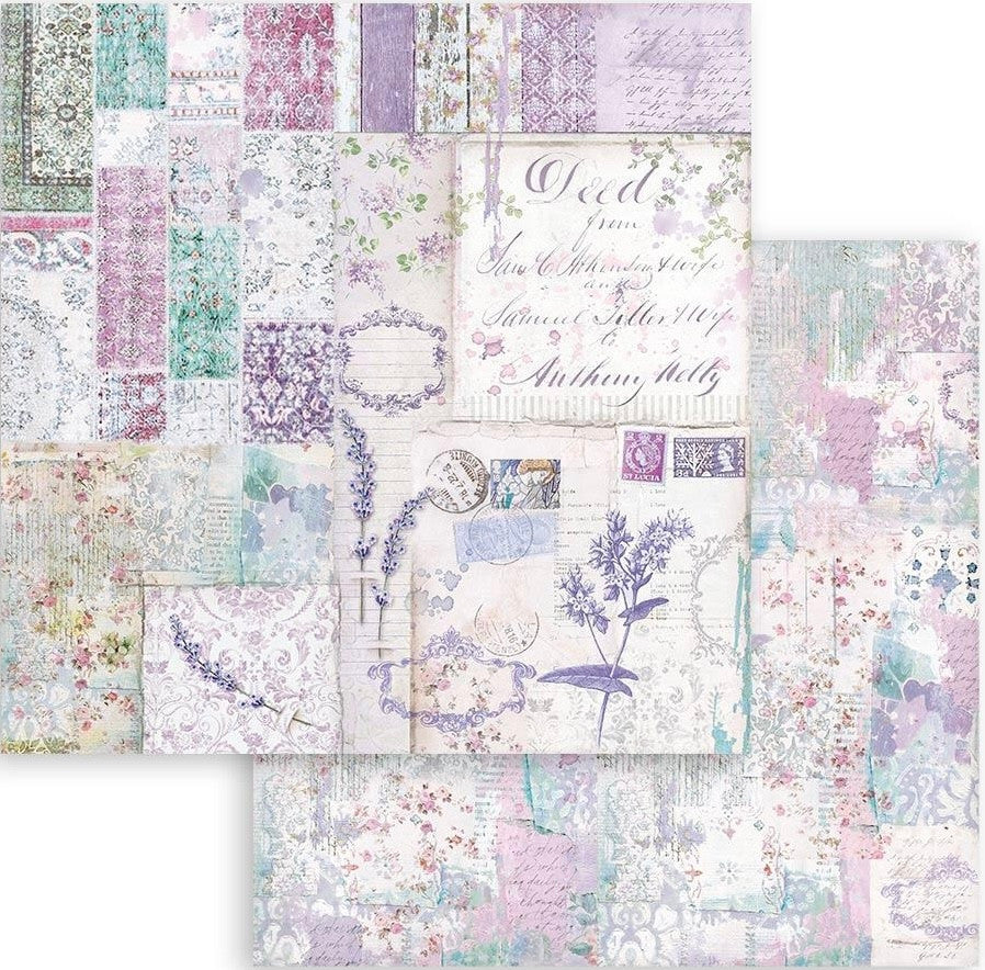 Stamperia Double Face 8" x 8" papiercollectie - Provence 2.0
