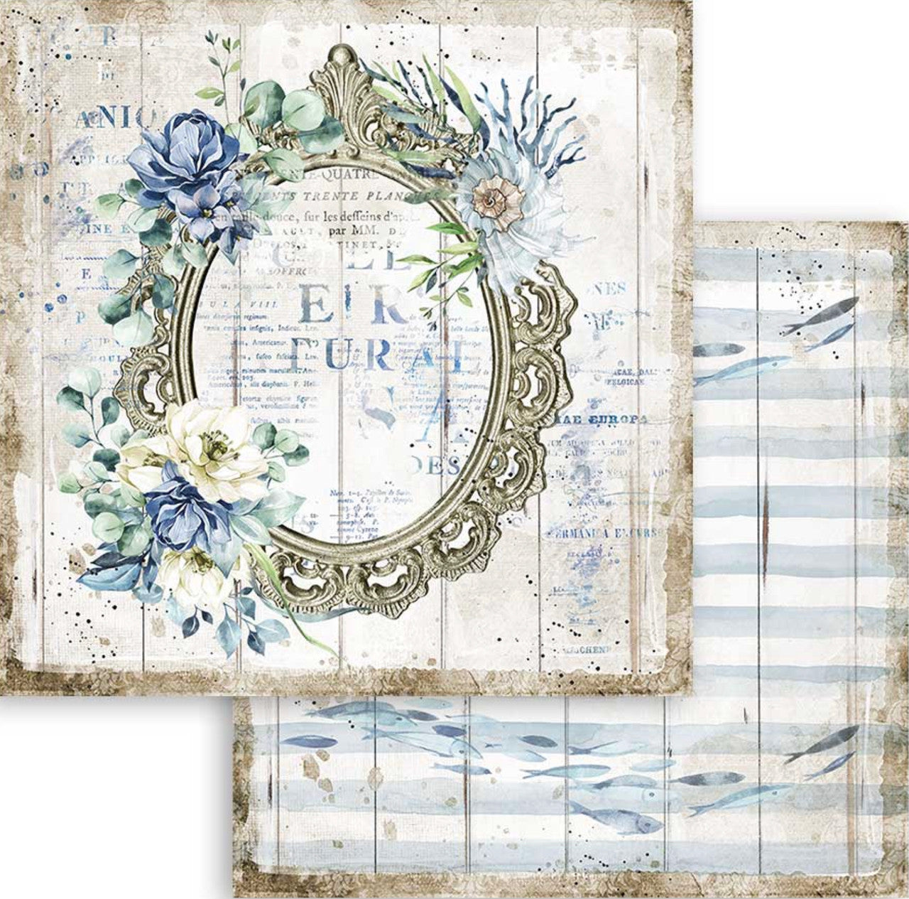 Stamperia Colección de papel Romantic Sea Dream de 12" x 12"