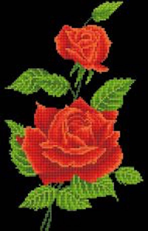 Ramillete de rosas rojas Diamond Dotz