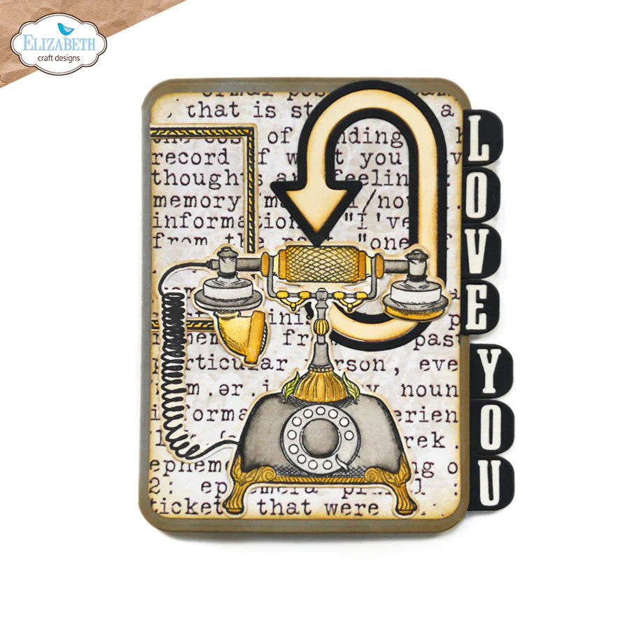 Elizabeth Craft Designs Hello Darling-stempelset CS281