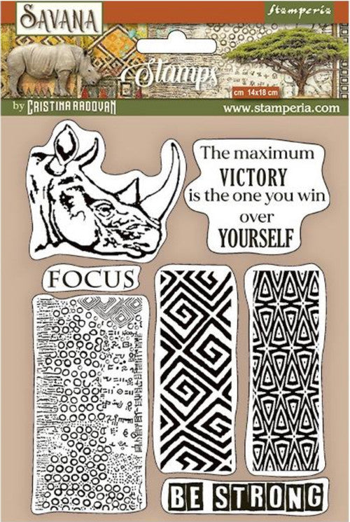 Stamperia HD Natural Rubber Stamp  - Savana Graffiti