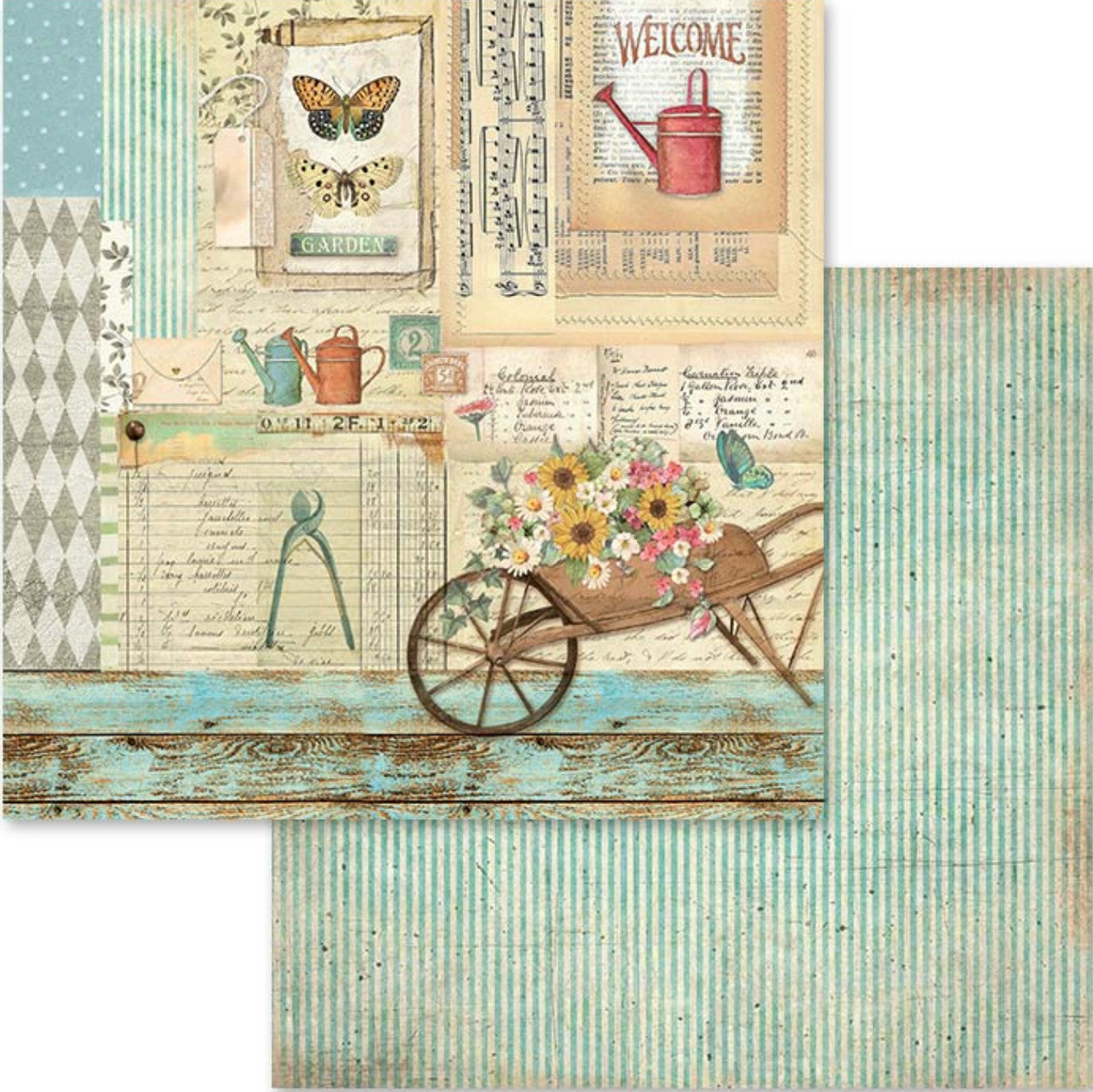 Stamperia Garden Paper Pack 12” x 12”