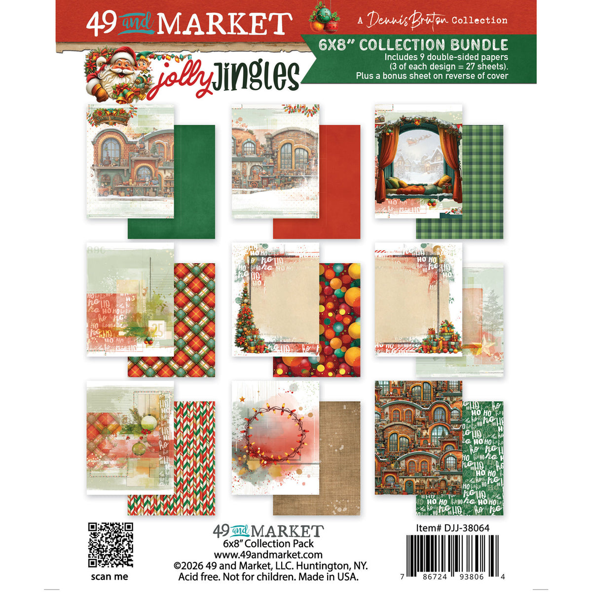 49 & Market Jolly Jingles 6 x 8 Collection Pack