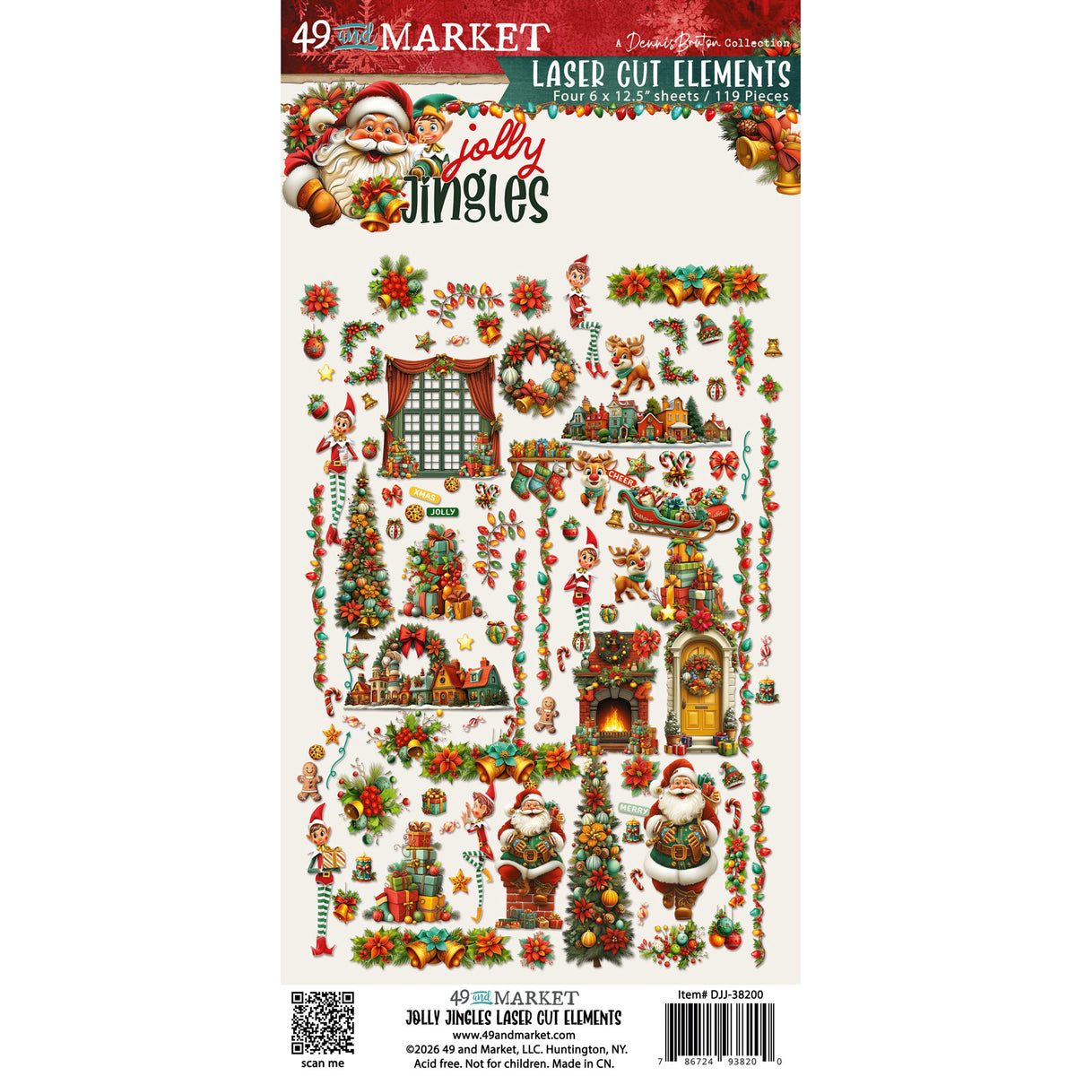 49 & Market Jolly Jingles Laser Cut Elements