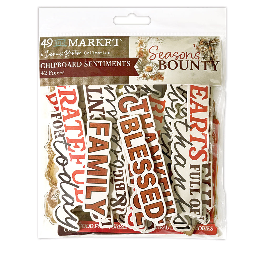 49 & Market Season's Bounty Chipboard Set