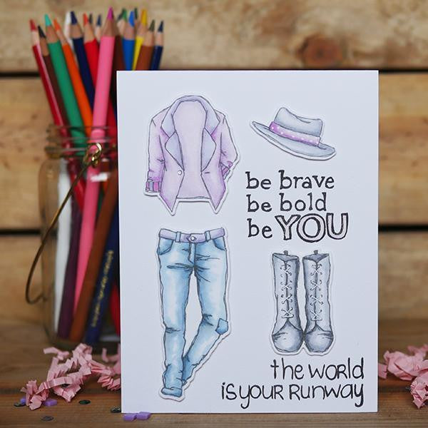 Elizabeth Craft Fashions 1 duidelijke stempel
