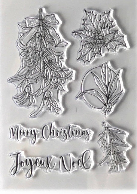 Elizabeth Craft Designs Joyeux Noel stempelset