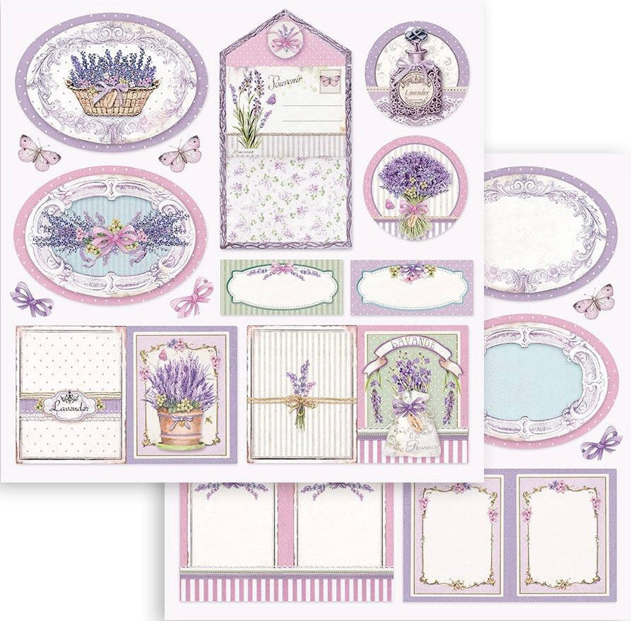 Stamperia Double Face 8" x 8" papiercollectie - Provence 2.0