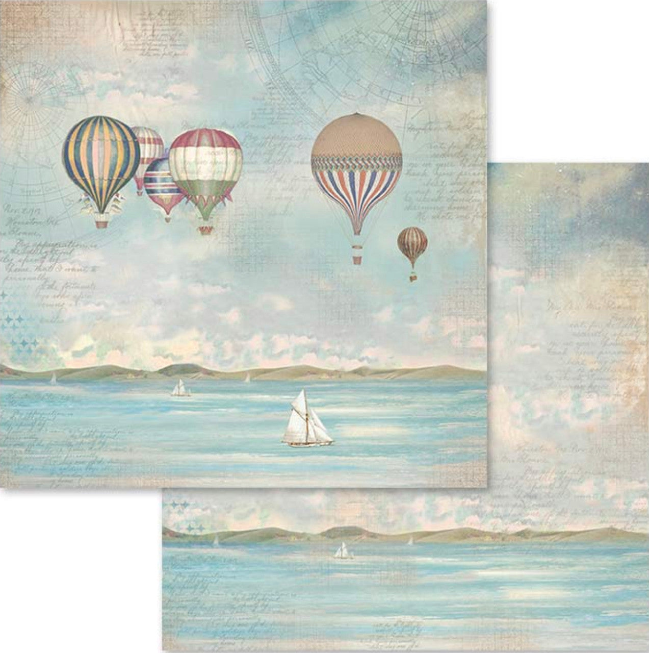 Paquete de papel Stamperia Sea Land 12" x 12"