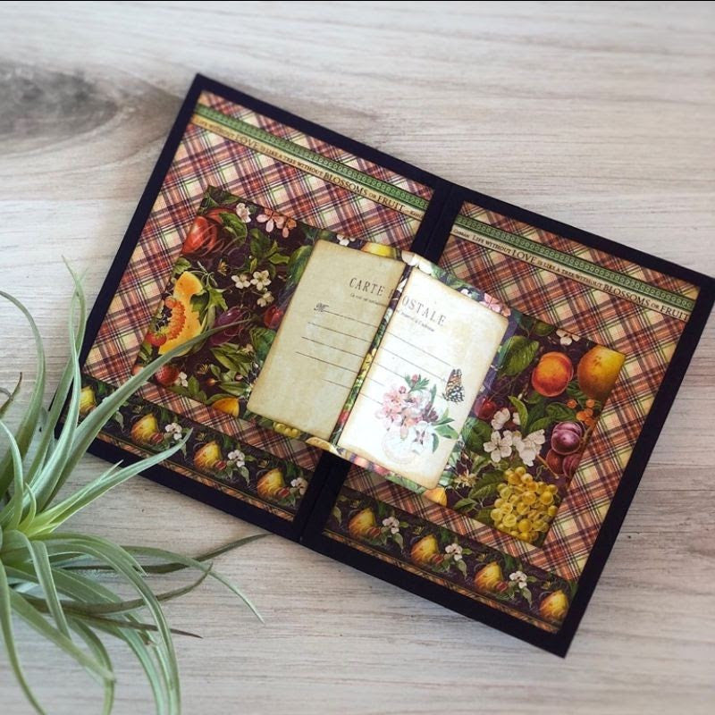 Graphic 45 2020 Fruit & Flora Center Pop-Out maandelijkse kaartenset deel 4