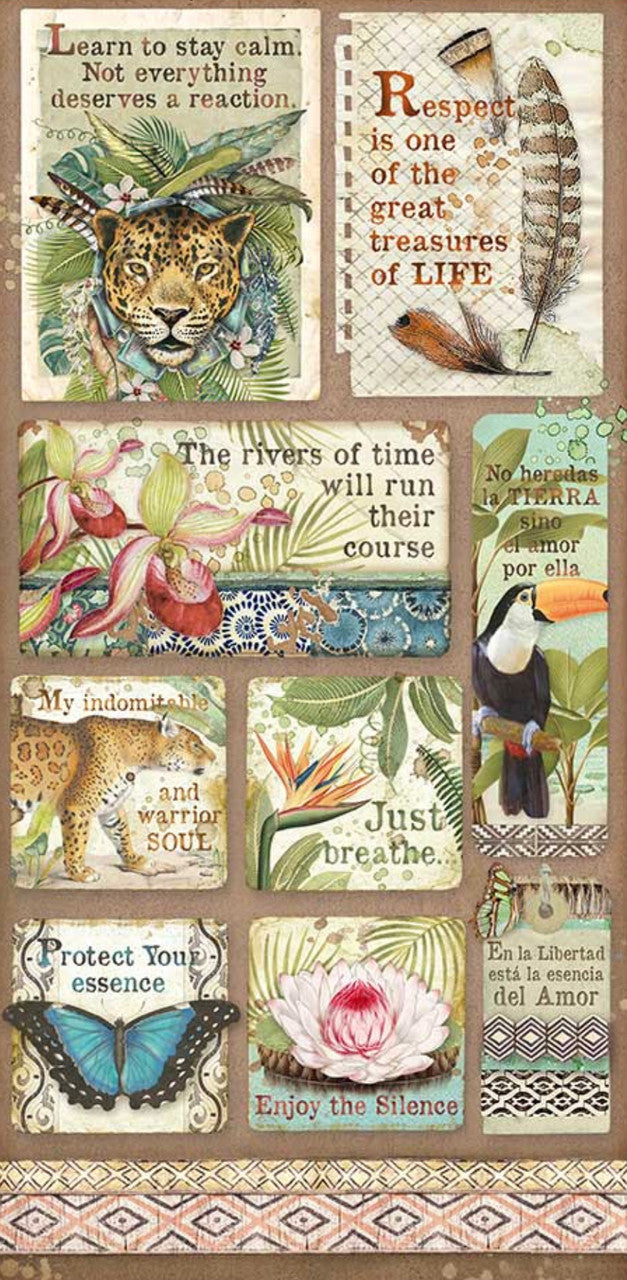 Stamperia Coleccionables 6” x 12” Amazonia