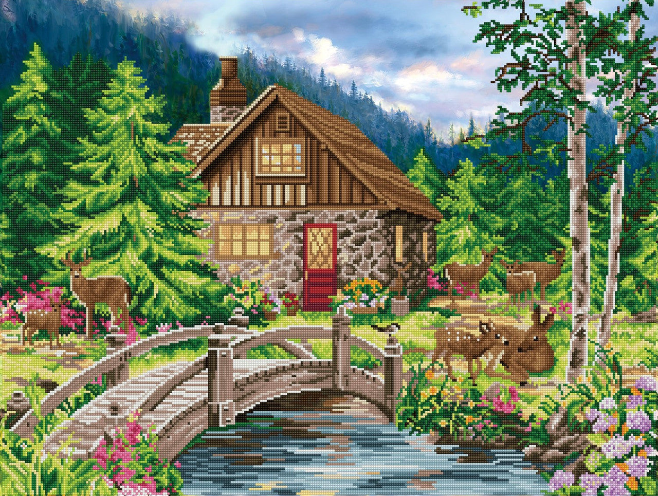 Diamond Dotz Old Stone Cottage