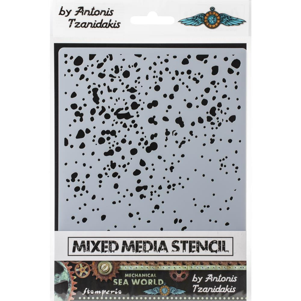 Stamperia Plantilla Gruesa Sea World Rust 1
