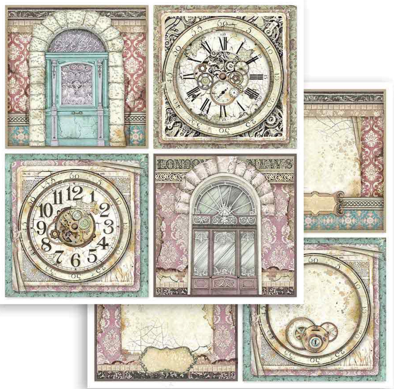 Stamperia Lady Vagabond 12” x 12” Paper Pack