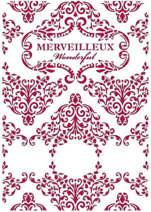 Stamperia Stencil G Romantic Sea Dream Wonderful