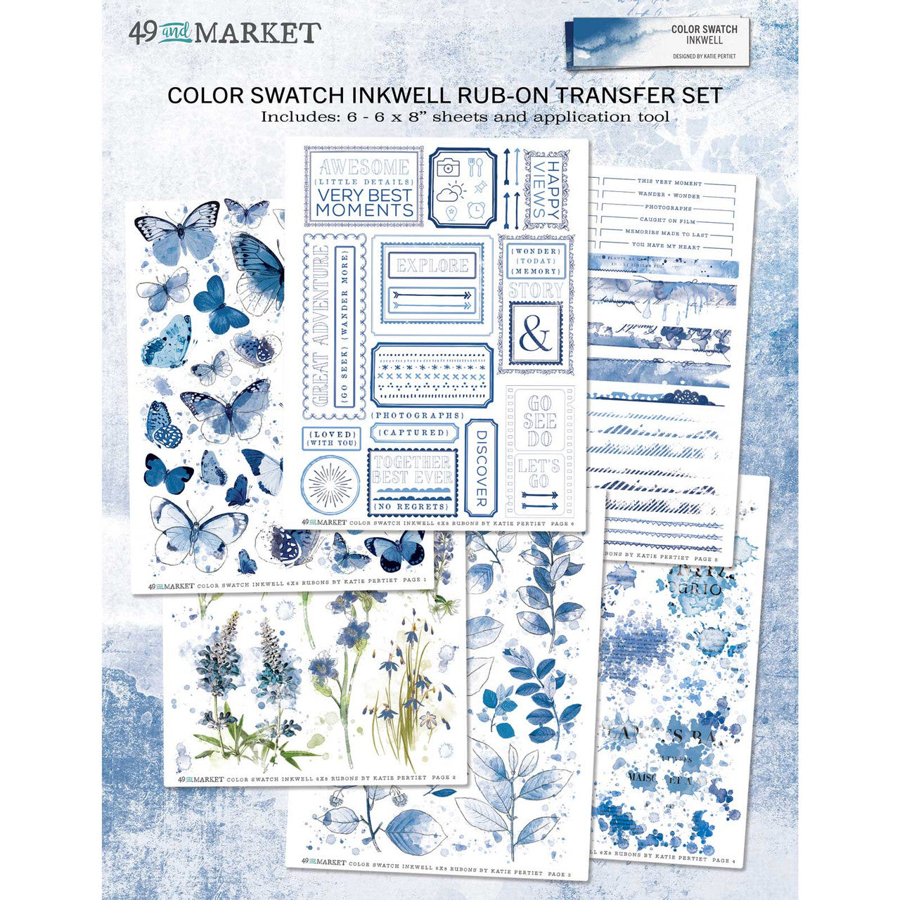 49 and Market - Color Swatch Toast Collage Sheets