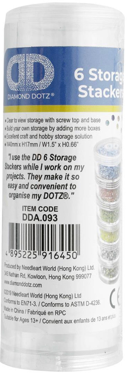 Diamond Dotz Freestyle Storage Stack Twist 6 Tier Containers