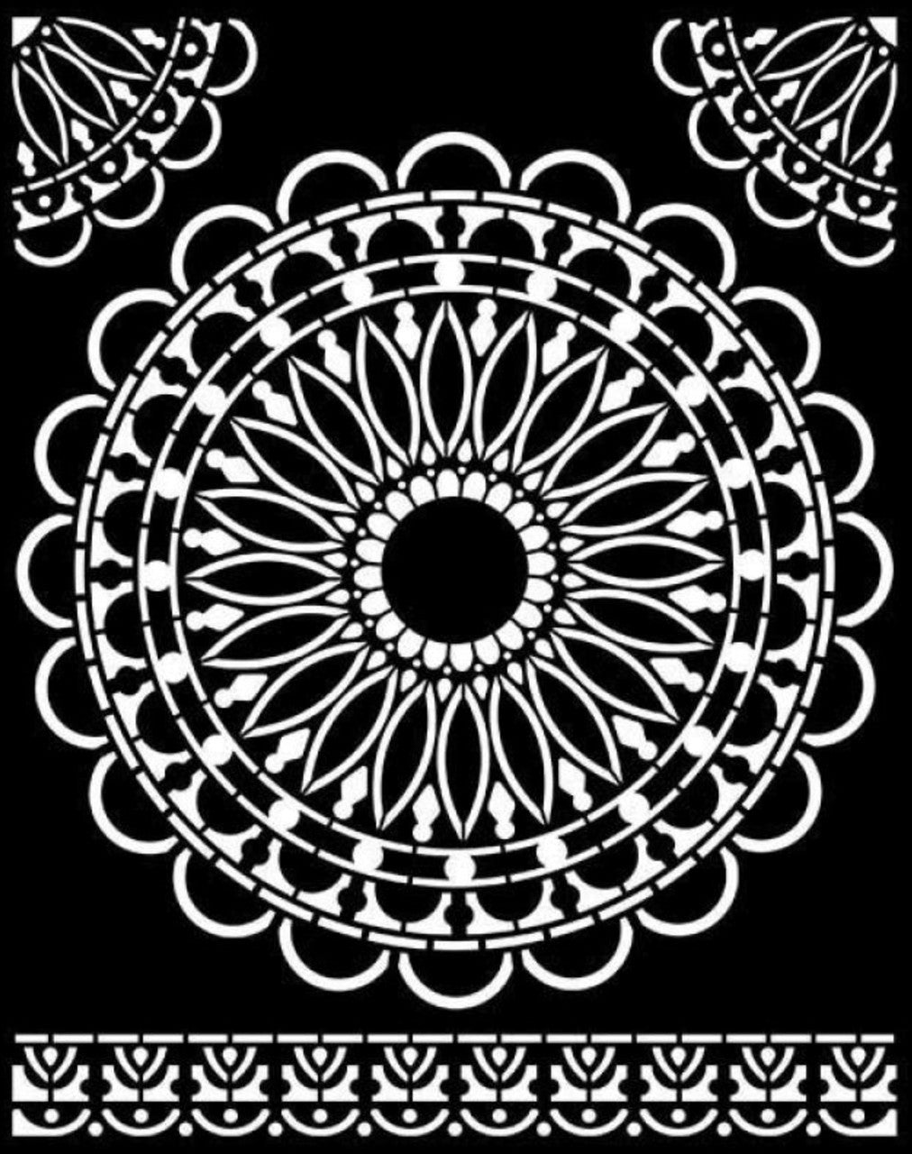 Stamperia Thick Stencil Mandala Lace – Kreative Kreations